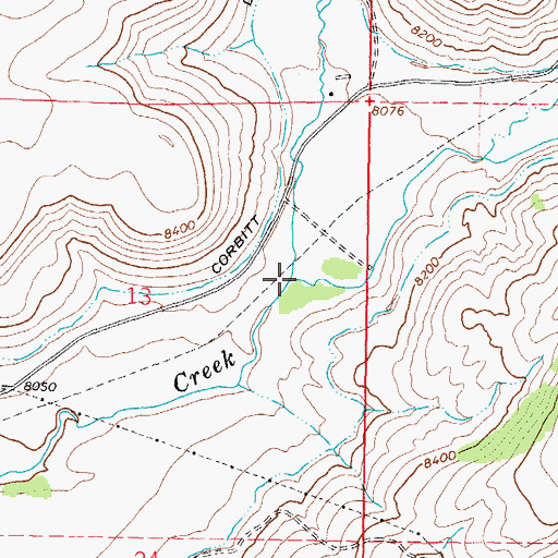 Topographic Map of Alder Creek, CO