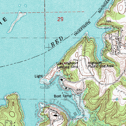 Topographic Map of Loes Highport Landing Strip (historical), TX