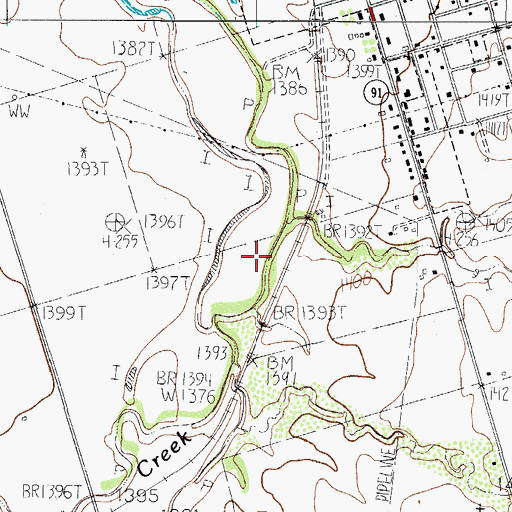 Topographic Map of Big Valley, TX