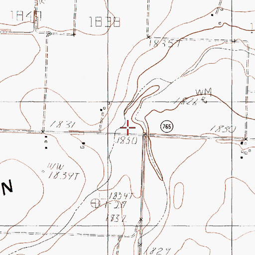 Topographic Map of Lipan Flat, TX