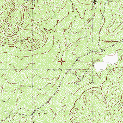 Topographic Map of Narvell Draw, TX