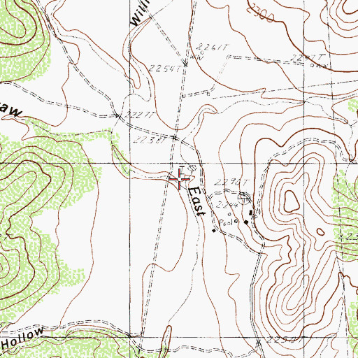Topographic Map of Shoonover Draw, TX