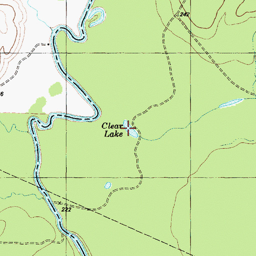 Topographic Map of Clear Lake, TX