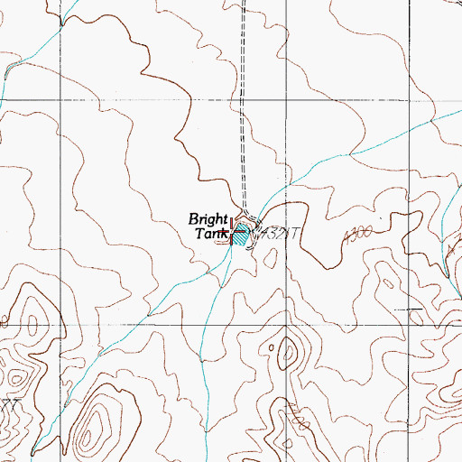 Topographic Map of Bright Tank, TX
