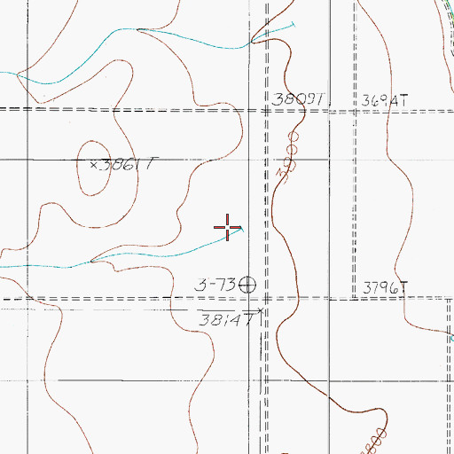 Topographic Map of C and L Draw, TX