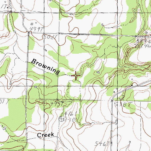 Topographic Map of Turkey Creek, TX