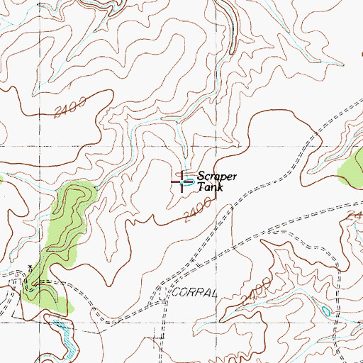 Topographic Map of Scraper Tank, TX