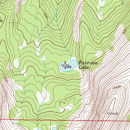 Topographic Map of Fairview Lake, CO