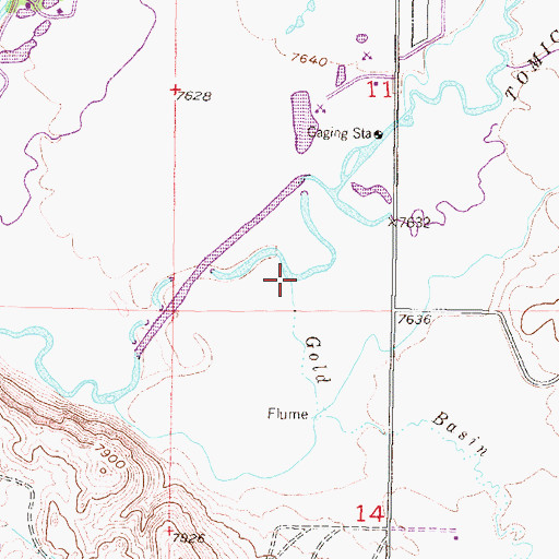 Topographic Map of Gold Basin Creek, CO