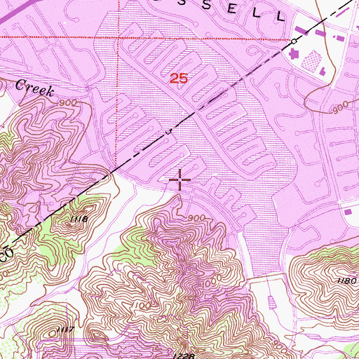 Topographic Map of Westlake Lake, CA