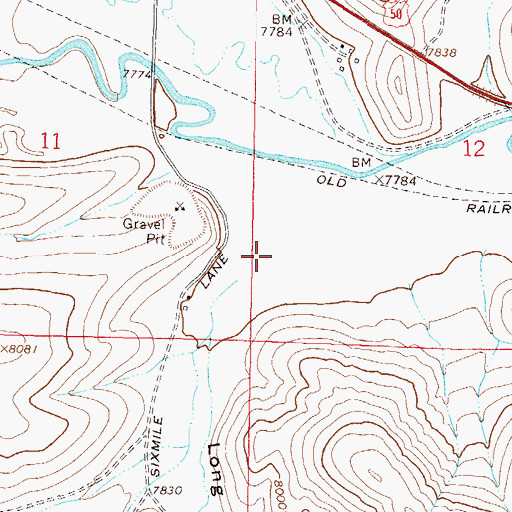 Topographic Map of Long Gulch, CO