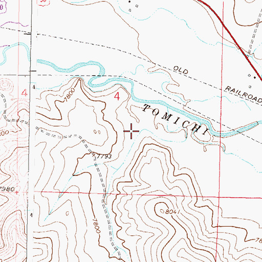 Topographic Map of Chance Gulch, CO