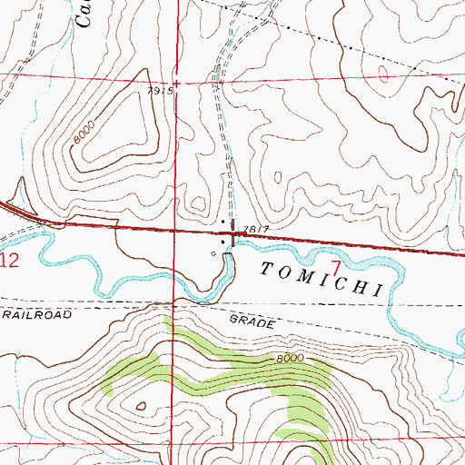 Topographic Map of Dry Gulch, CO