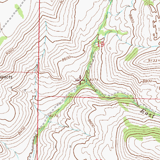Topographic Map of East Cabin Creek, CO