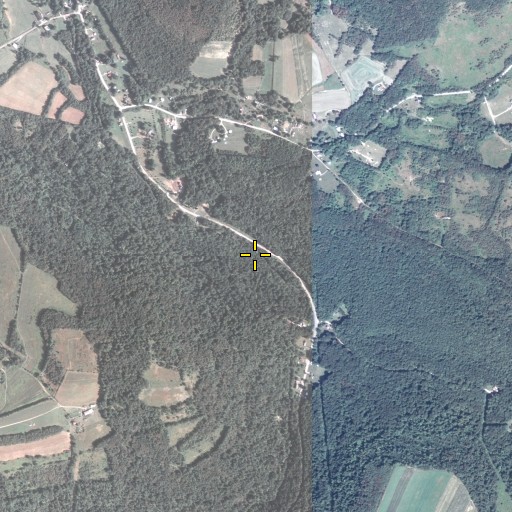 Aerial/Satellite Image of Becket Run, PA