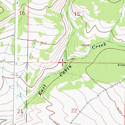 Topographic Map of Tents Creek, CO