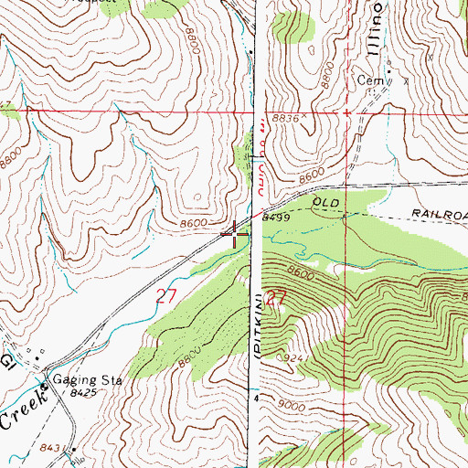 Topographic Map of Willow Creek, CO