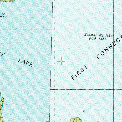Topographic Map of Connecticut Lakes, NH