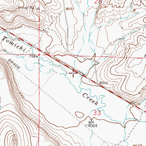Topographic Map of Wood Gulch, CO