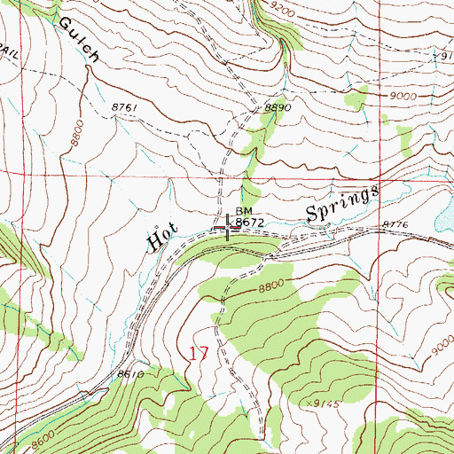 Topographic Map of Box Canyon, CO