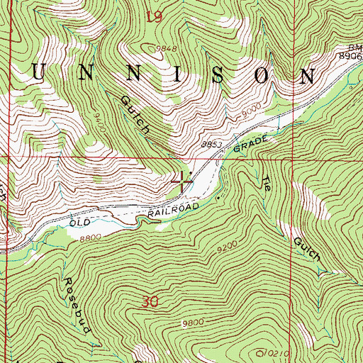 Topographic Map of Little Percent Gulch, CO