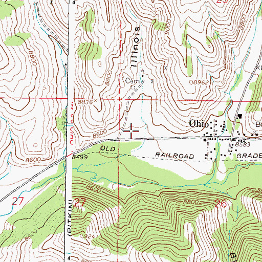 Topographic Map of Illinois Gulch, CO