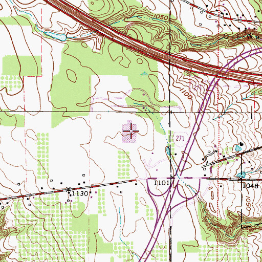 Topographic Map of Richfield Coliseum (historical), OH