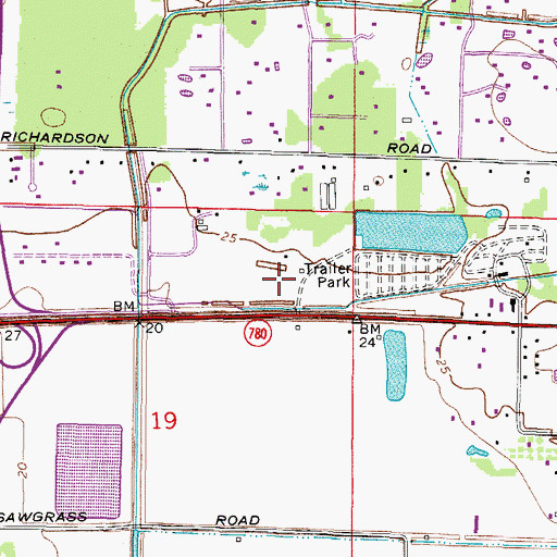 Topographic Map of Alligator Pond, FL