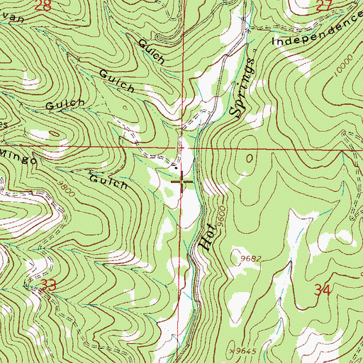 Topographic Map of Farlee Gulch, CO