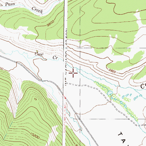 Topographic Map of Sanford Creek, CO