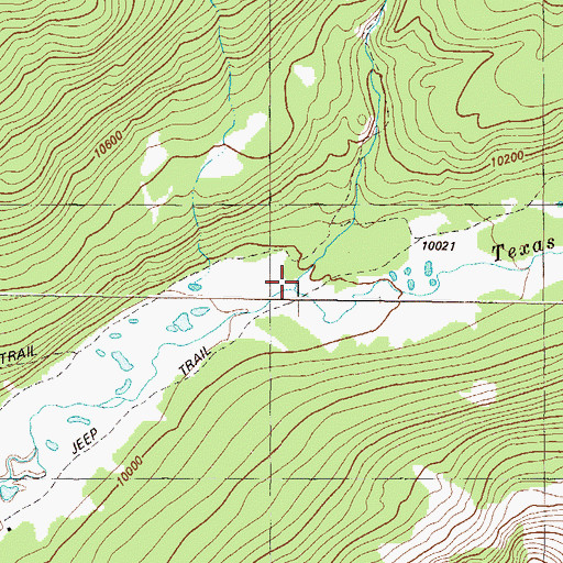 Topographic Map of Waterloo Gulch, CO