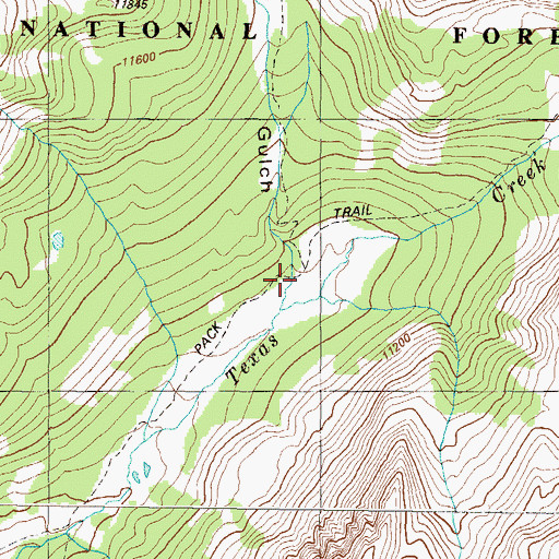 Topographic Map of Magdalene Gulch, CO