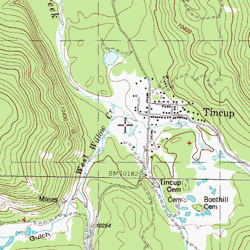 Topographic Map of East Willow Creek, CO