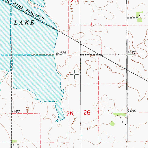 Topographic Map of Yankton Reservation, SD