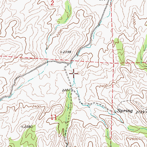 Topographic Map of Red Scar Knoll, OR
