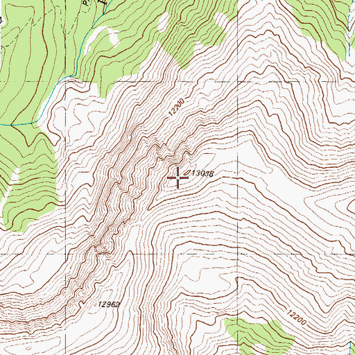 Topographic Map of Gladstone Ridge, CO