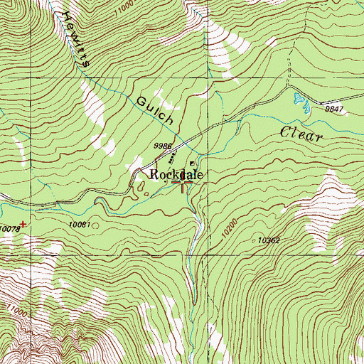 Topographic Map of Lake Fork, CO