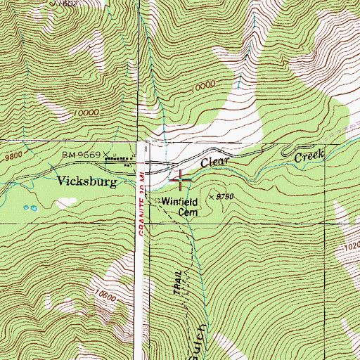 Topographic Map of Missouri Gulch, CO