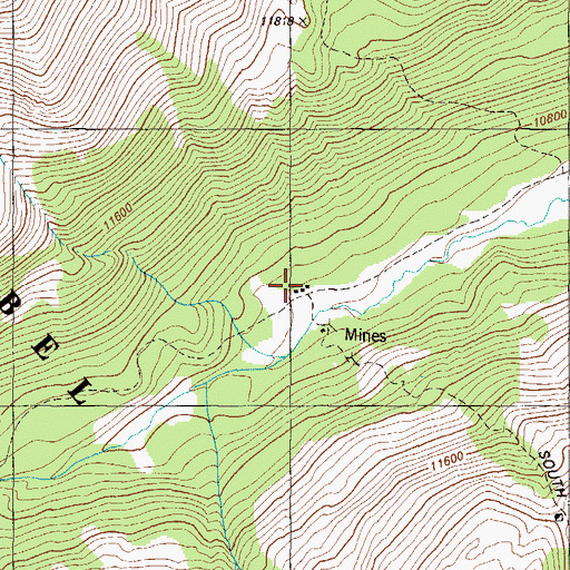 Topographic Map of Little Johns Cabin, CO