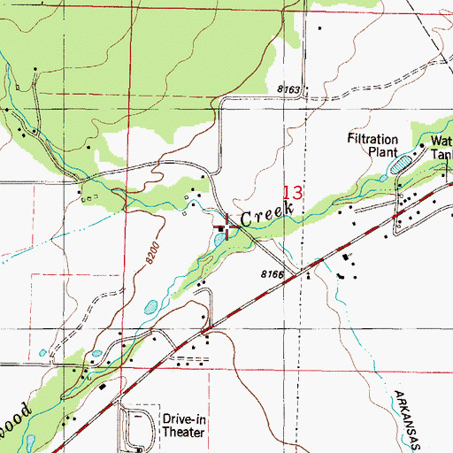 Topographic Map of North Cottonwood Creek, CO