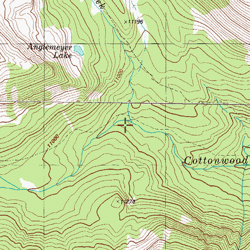 Topographic Map of Horn Fork Creek, CO