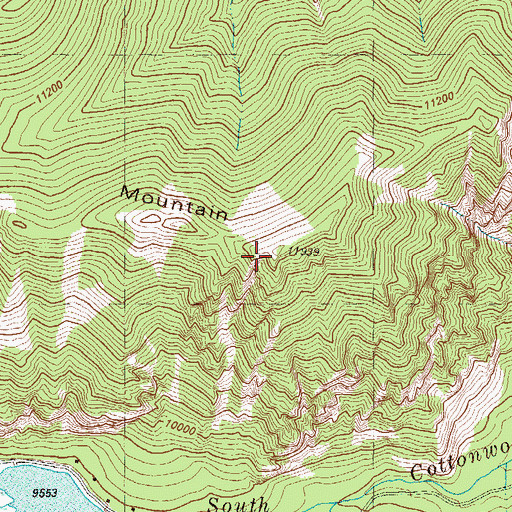 Topographic Map of Sheep Mountain, CO