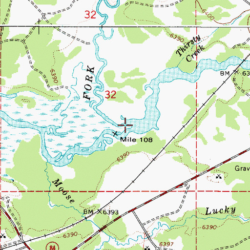Topographic Map of Henrys Lake Outlet, ID