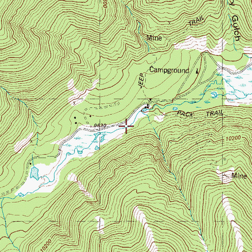 Topographic Map of Fox Lake, CO