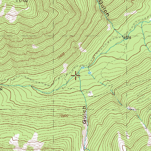 Topographic Map of Robey Gulch, CO