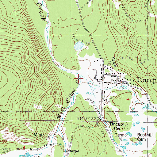 Topographic Map of West Willow Creek, CO