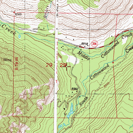 Topographic Map of Indian Flats, CO