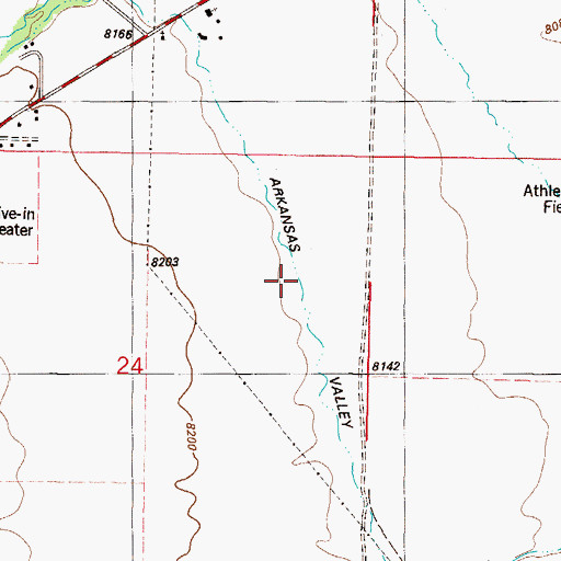 Topographic Map of Arkansas Valley Canal, CO