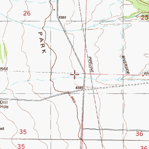 Topographic Map of Berrian School, CO
