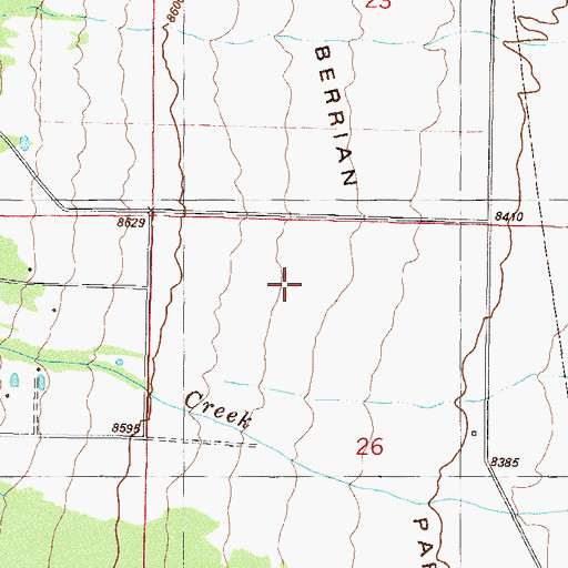 Topographic Map of Berrian Park, CO